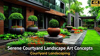 Artistic Courtyard Landscaping Concepts Inspiring Ideas [upl. by Jessa]