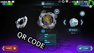 BRUTAL LUINOR L4 GAMEPLAY SHOWCASE  QR CODE  Beyblade Burst App [upl. by Joby]