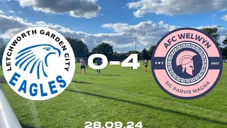 WELWYN CRUISE TO WIN FIRST HALF FLURRY OF GOALS  Letchworth GC Eagles vs AFC Welwyn highlights [upl. by Yentnuoc]