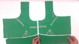 simple blouse cutting and stitching video  blouse stitching video [upl. by Aeel]