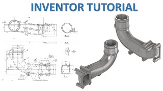 Inventor Tutorial 280  3D Model Design Advanced [upl. by Colbert]