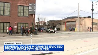 Migrants evicted from 3 shelters across Chicago families with children allowed longer stay [upl. by Adnahsam]