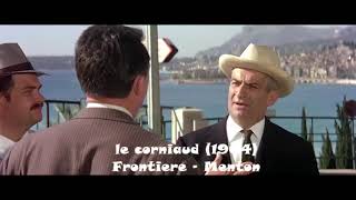 Menton TV  Le corniaud tournage à Menton avec Louis de Funes et Bourvil [upl. by Seavir]