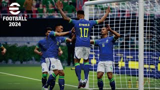 eFootball 2024  Brazil vs Nigeria  Gameplay  Steam PC [upl. by Myranda]