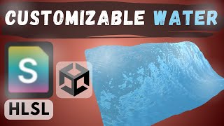 Unity 3D Water Shader  HLSL Tutorial [upl. by Lain]