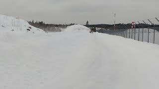 Test av hydraulisk snøfreser på Gullknapp [upl. by Dnallor]