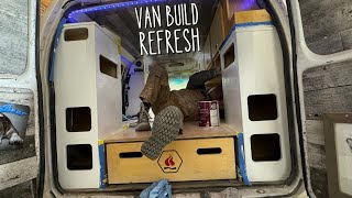 2 Day Van Build Refresh Full Sand And Repaint Van Life [upl. by Monjan782]