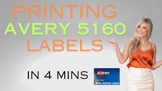 How to Print Return Address Labels  Avery 5160 2024 [upl. by Nnek]