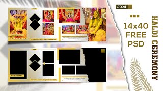 Stunning 14x40 Haldi Ceremony Album Design  Sdt wedding [upl. by Gothart]