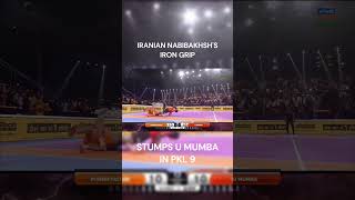 SUPREME STRENGTH from Iranian Mohammad Nabibakhsh  Pro Kabaddi League  Puneri Paltan v U Mumba PKL [upl. by Heywood]