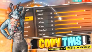 COPY THIS  SECRET  SENSITIVITY FOR HEADSHOT  FREE FIRE HEADSHOT SENSITIVITY [upl. by Thorfinn]