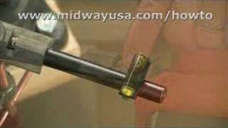 How to Install a Rifle Front Sight Presented by Larry Potterfield  MidwayUSA Gunsmithing [upl. by Nueoht]