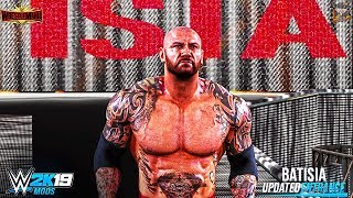 WWE 2K19 Mods  Batista 2019 Updated Entrance [upl. by Ennayoj]