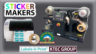 STICKER MAKERS  PRIMERA LX610e  Epson C6500Ae  MINI FINISHER  KTEC GROUP UK [upl. by Tade]