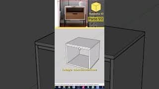 Diseño de Velador de Melamina en 3D  Proyecto SketchUp Parte 1 [upl. by Nayr332]