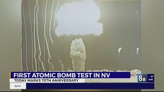 70th anniversary of first atomic bomb test in the Nevada Desert [upl. by Anilesor]