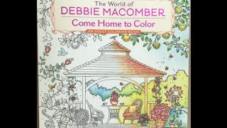 The World of Debbie Macomber Come Home to Color An Adult Coloring Book flip through [upl. by Audry]