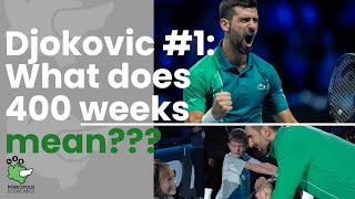 PE82 Djokovic at 400 weeks [upl. by Fabrianne]