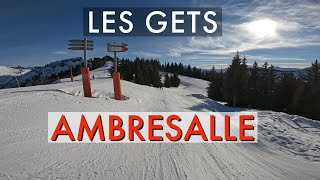 Ski France  Les Gets  Ambresalle Red Portes Du Soleil [upl. by Acirdna]