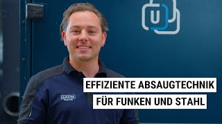 Effiziente Absaugtechnik für Funken und Stahl  kompakt  sicher und wartungsarm  ULMATEC [upl. by Mazel]