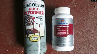 Rust Treatment Test Rustoleum Rust Reformer Vs Permatex Rust Dissolver Gel [upl. by Grand]