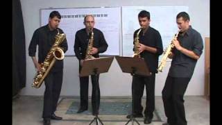 Quarteto de Sax da UFCG tipos de saxofones [upl. by Timus]