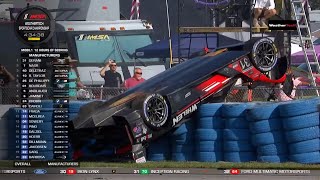 Cadillac 31 Pipo Derani violently crashes out of lead  Sebring 12 Hours 2024 [upl. by Sully]