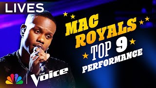 Mac Royals Performs quotLove TKOquot by Teddy Pendergrass  The Voice Lives  NBC [upl. by Adile]