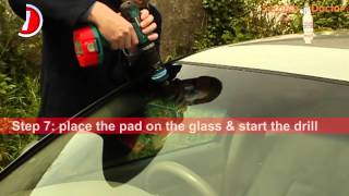 Scratch Doctor Windscreen Glass Scratch Repair Instruction Video [upl. by Fogarty695]