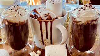 Recette de Chocolat Chaud Crémeux Maison Creamy Hot Chocolate [upl. by Ayahsey]