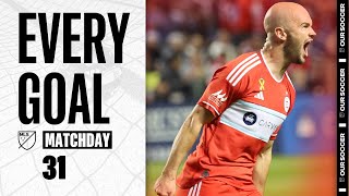 Every MLS Goal From Matchday 31 [upl. by Nwahsud904]