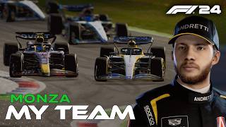 LAST TO  in Monza  F1 24 My Team Career Mode  Round 16 [upl. by Ahsekyt]