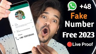 how to get free us number for whatsapp verification 2023 how to get free fake whatsapp number 2023 [upl. by Keene]