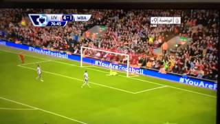 Sturridge 4 1 vs West Brom 26 10 13 GREAT GOAL [upl. by Ahsinahs34]