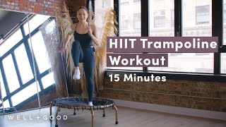 15 Minute LowImpact Rebounder HIIT Workout  Good Moves  WellGood [upl. by Ib395]