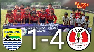 Bandung United Vs INDONESIA MUDA BEKASI⚽ FJL U11 Divisi Utama Jawa Barat 2024⚽ [upl. by Sair]