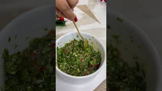 Chimichurri en minutos receta aprendeacocinar recetasfaciles recetaspracticas cocina [upl. by Aivatan151]