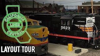 California Central Lines HO Scale Model Railroad Layout Tour Santa Clara [upl. by Notgnirrac]