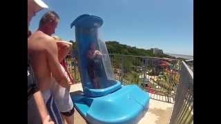 Go Pro down the AquaLoop Water slide at Wild Waves [upl. by Yuri]