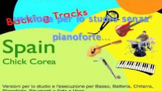 Spain Chick Corea Backing Tracks no Piano base senza Pianoforte [upl. by Vincenta592]