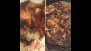 My Healthier Version of the BEST Baked Chicken with Garlic Mushroom Gravy and Rice bakedchicken [upl. by Keegan30]