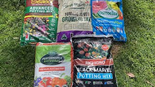 Compare 5 Common Potting Mixes available from Bunnings in Melbourne [upl. by Drawdesemaj]