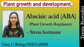 Plant Growth Regulators  Abscisic acid ABA  Stress hormone  Plant growth and development  NEET [upl. by Ecirad]