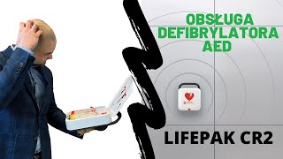 Użycie AED  Pierwsza Pomoc AED LIFEPAK CR2 LUCAS 3  jak używać defibrylator AED RKO [upl. by Yevoc]