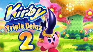 KIRBY TRIPLE DELUXE ⭐ 2 SkarabornKirby vs Blumenblütenbaum [upl. by Hersh]