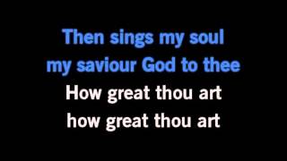 How Great Thou Art Karaoke Carrie Underwoodwmv [upl. by Wershba964]