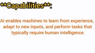 what is artificial intelligence and its capabilities with example computerscience [upl. by Booker]