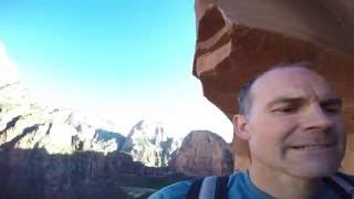 Moonlight Buttress aid climb solo 1 Zion National Park [upl. by Marquita]