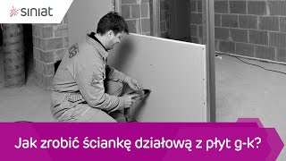 Jak zrobić ściankę działową z płyt gk [upl. by Ileyan743]