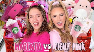 MAGENTA 🌺🌷 VS LIGHT PINK 🌸🩰 TARGET SHOPPING CHALLENGE [upl. by Ameh]